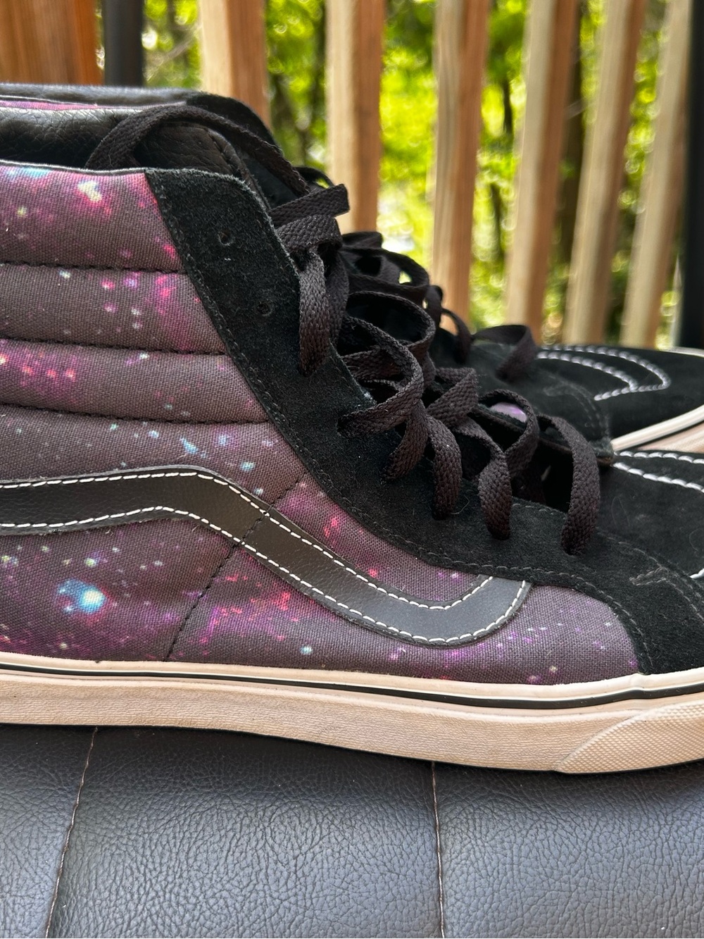 Vans Galaxy Print Sk8-Hi Sneakers - Black, Purple, Pink